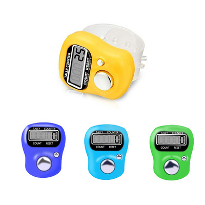 NEW Mini Point Marker Counter Hand Held Knitting Row Counter Clicker Electronic Digital Finger Ring Tally Counter