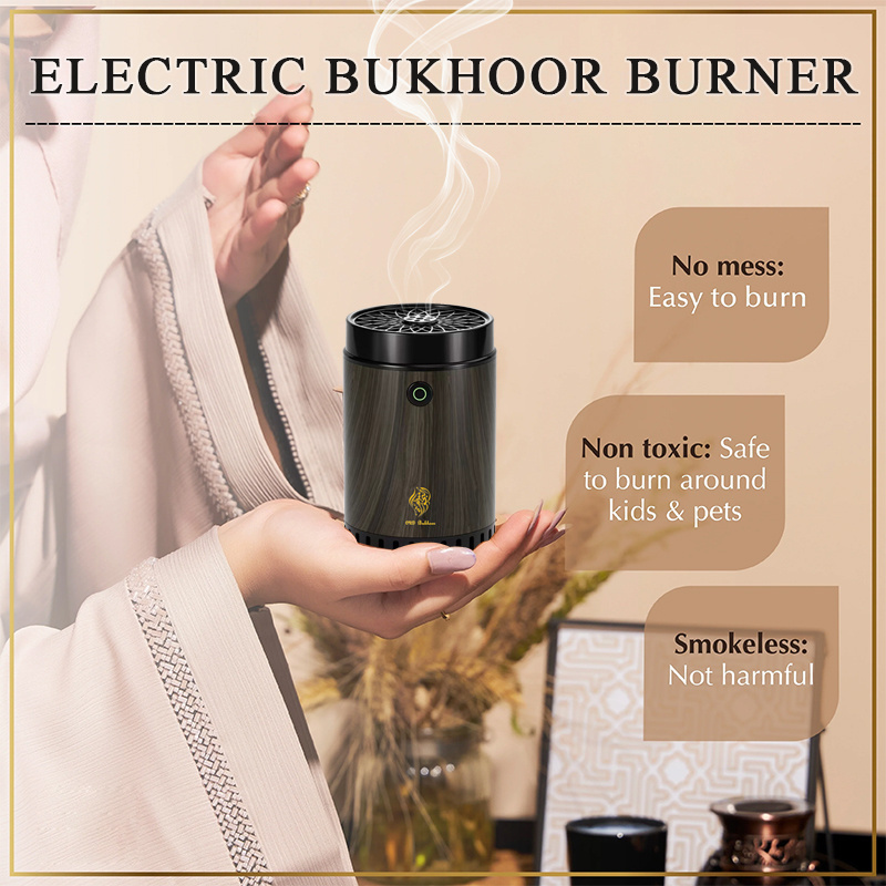 High quality arabic usb portable electric bakhoor burner arabia bokhoor arabic incense burner