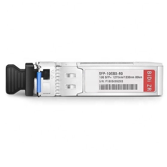 Wanbao for SFP-10G-BX80U-I Compatible 10GBASE-BX80-U BiDi SFP+ 1270nm-TX/1330nm-RX 80km DOM Transceiver Module