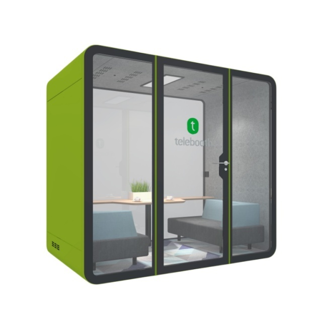 2-6 sound proof office meeting room  pod movable meeting room manufacturer supplied portable acoustic office meeting booth