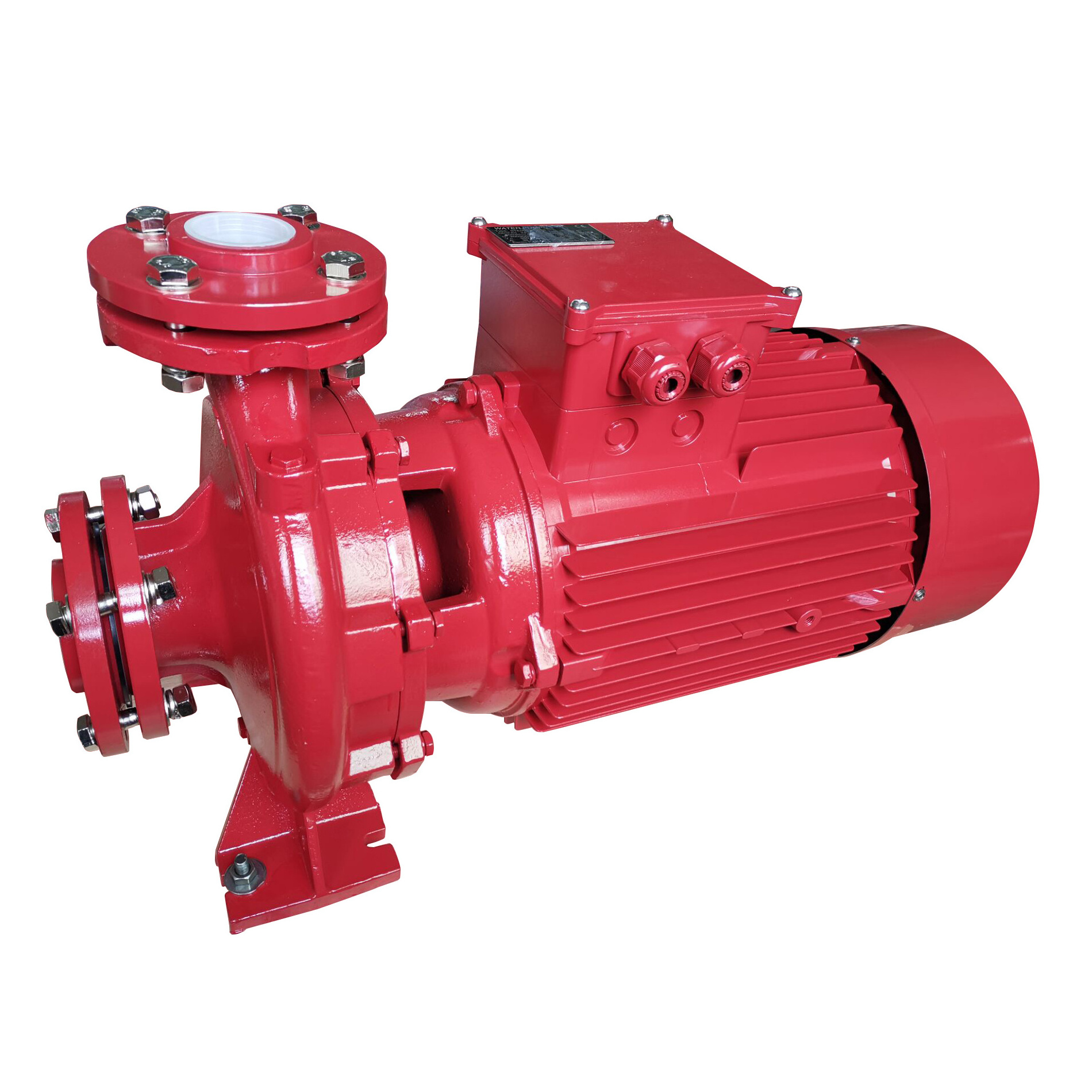 High-efficiency large-flow water supply pressurized end-suction single-block centrifugal pump fire pump