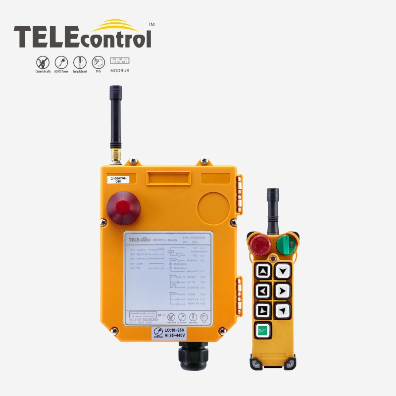 TELEcontrol  F21-6S Crane hoist Remote Control Switches with 6 Channel 1 Speed use Winch Crane