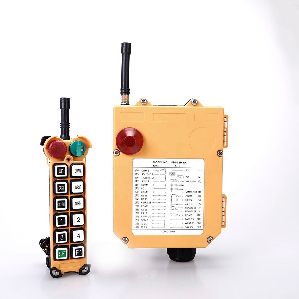 F24-12D 12 Buttons double speed overhead crane radio industrial remote control