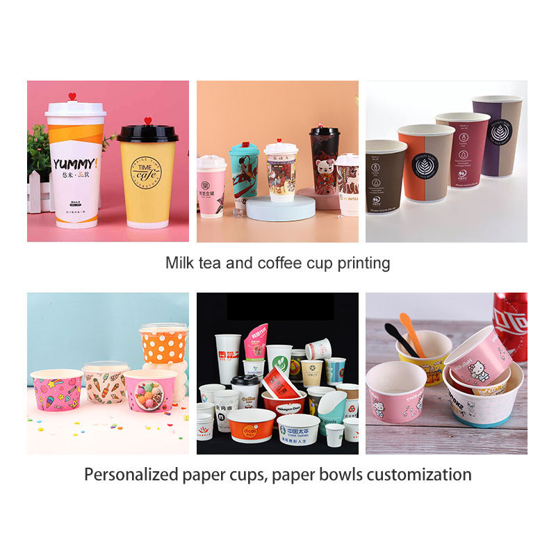 Paper Cup Fan Digital Inkjet Printers Paper bowl fan printer