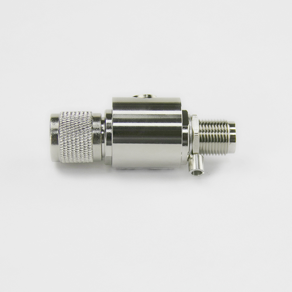 TNC Connector Male-Female 0-3GHz 50Ohm 90V/250V for Coaxial Cable RF Antenna Feeder Surge and Lightning Protection