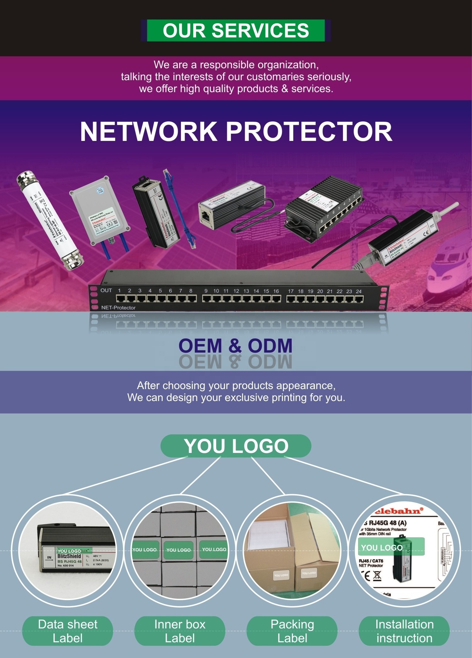 RF Surge Protection Type F Female To Female Gas Tube Surge Arrester