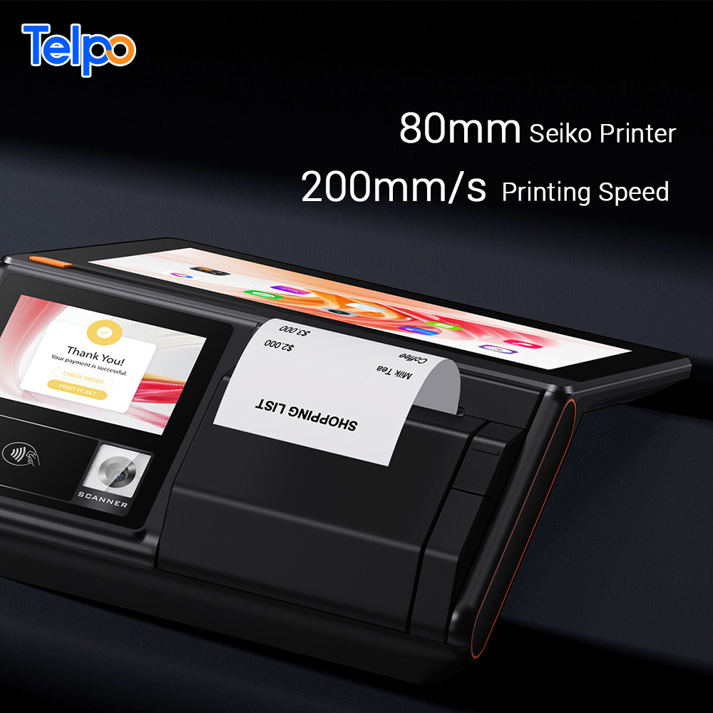 Telpo M10 retail fiscal softpos payment terminal Android Smart countertop ECR cash register POS