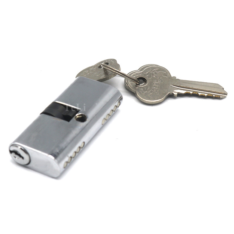 zinc alloy aluminium brass material european standards pin door cylinder lock with computer key