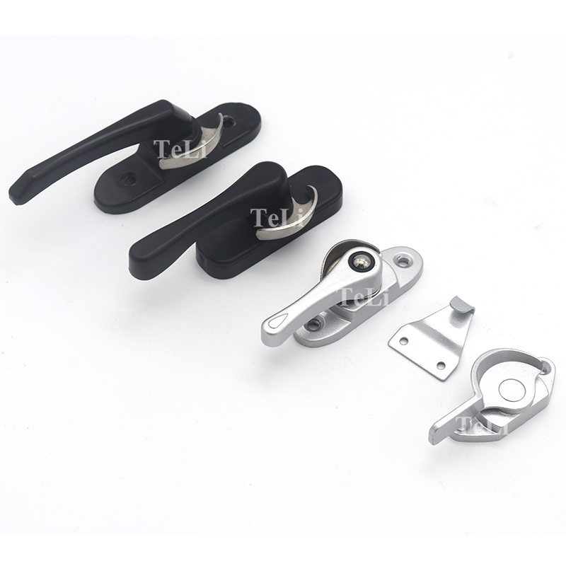 Aluminum  Accessories  sliding  window Crescent Lock with hook