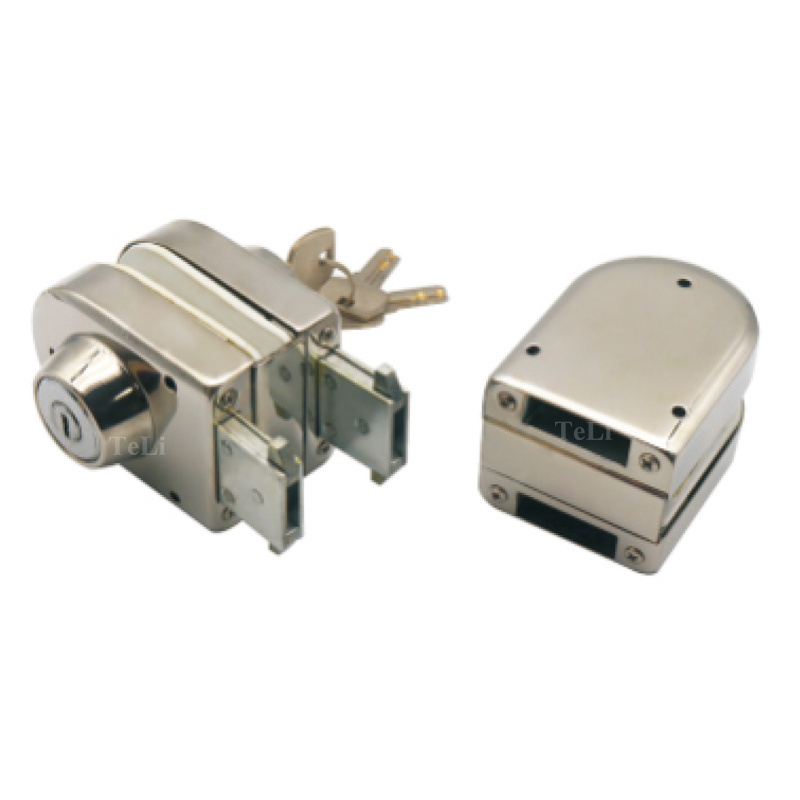 Original supplier sliding frameless glass door lock with keys