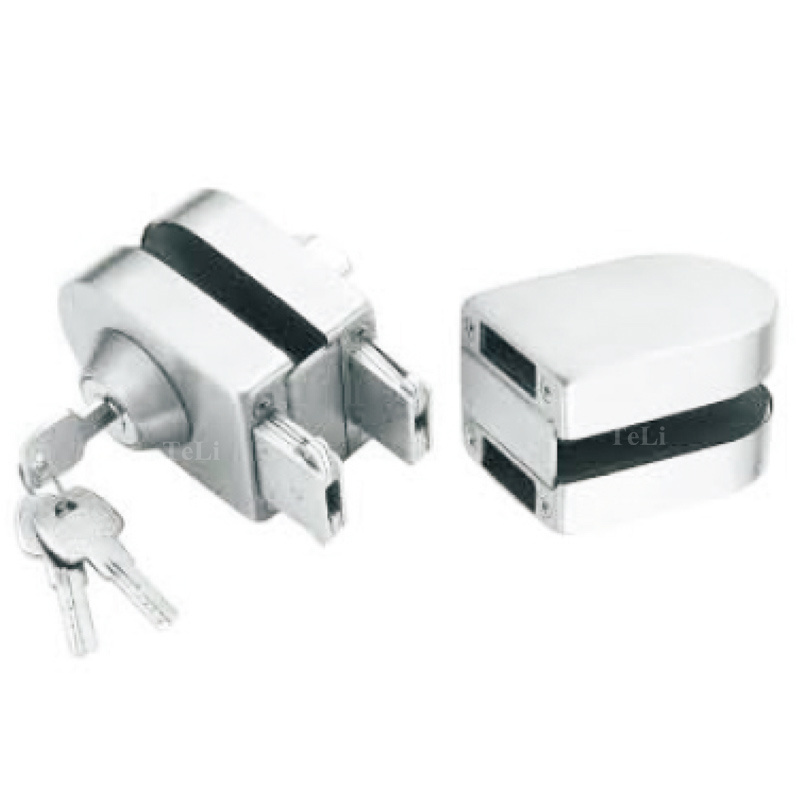 Original supplier sliding frameless glass door lock with keys