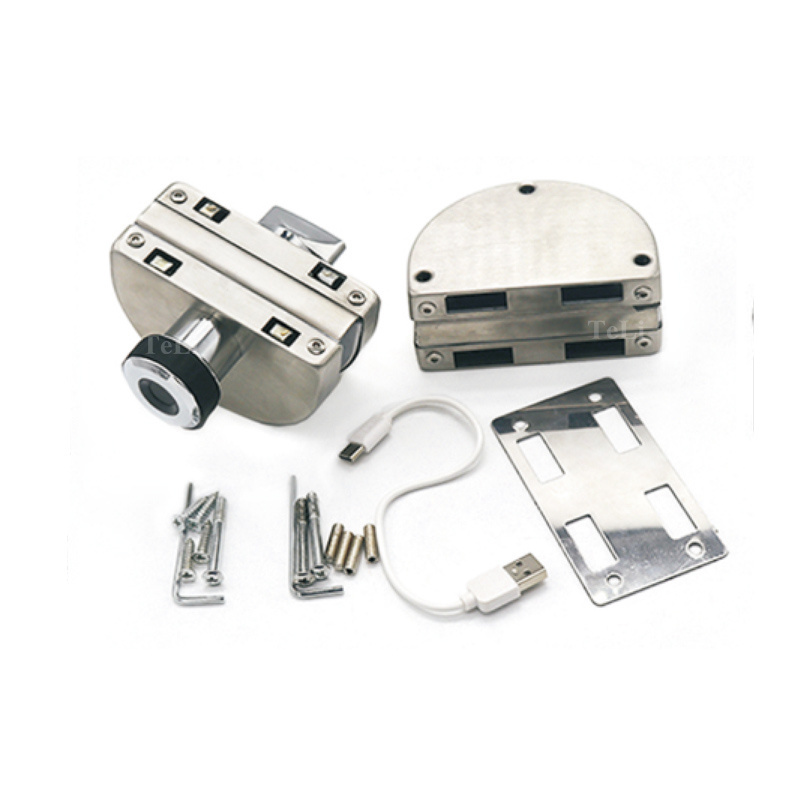 Original supplier sliding frameless glass door lock with keys