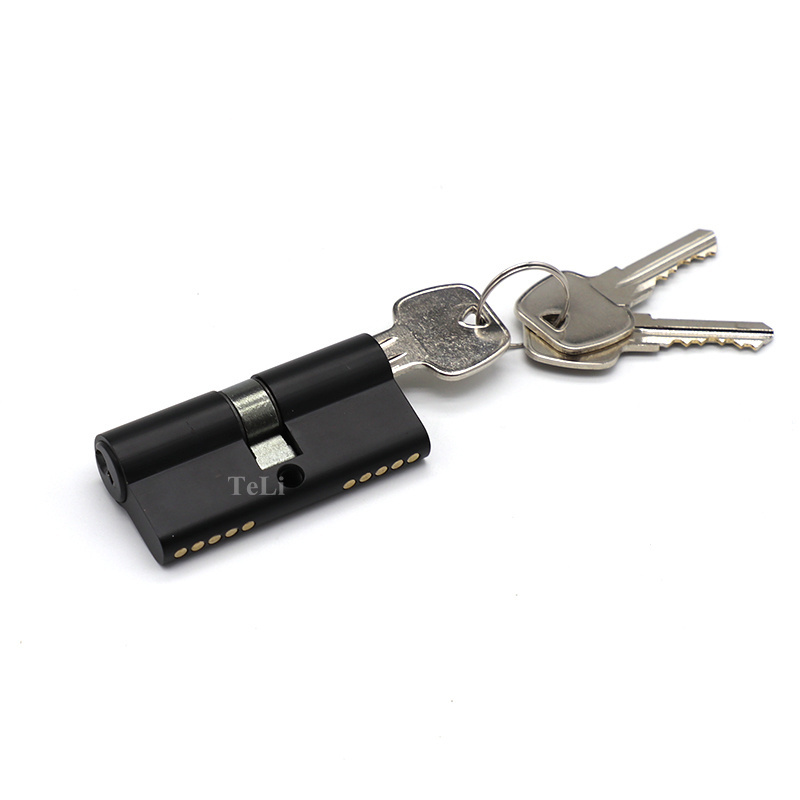 70mm black brass customized cylinder door lock for lock body