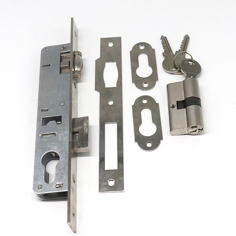 European standard bead translation door lock aluminum door mortised lock set