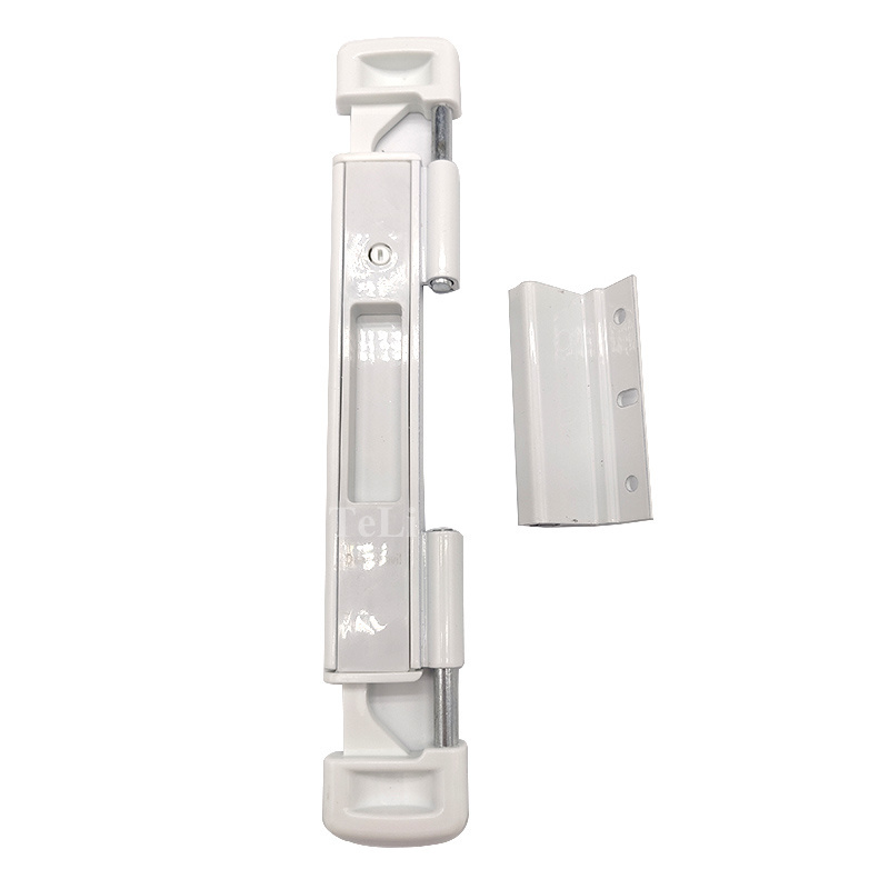 Child proof white color Patio door double bolt lock sliding glass door lock