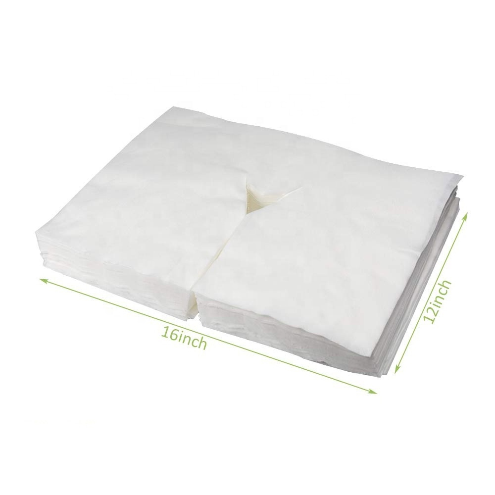 Beauty Salon Disposable Face Cradle Cover For Massage Bed