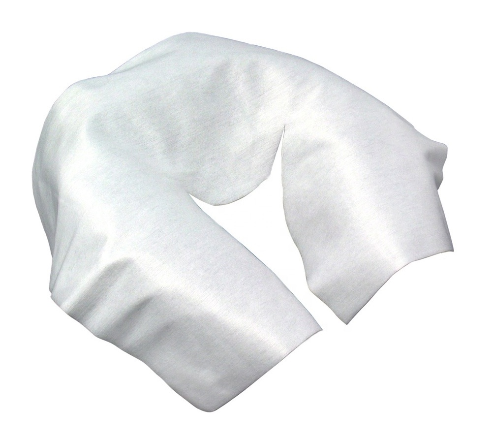 Disposable Spunlace Nonwoven Fabric face cradle cover for massage bed