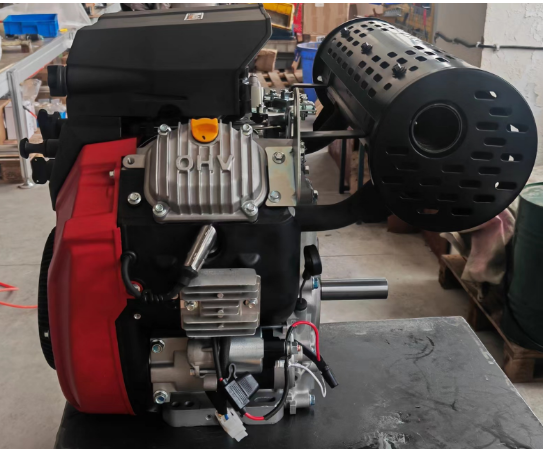 OHV gasoline engine V-twin cylinder 4 Stroke forced Cooling   27hp  high spreed E-start engine  for motor