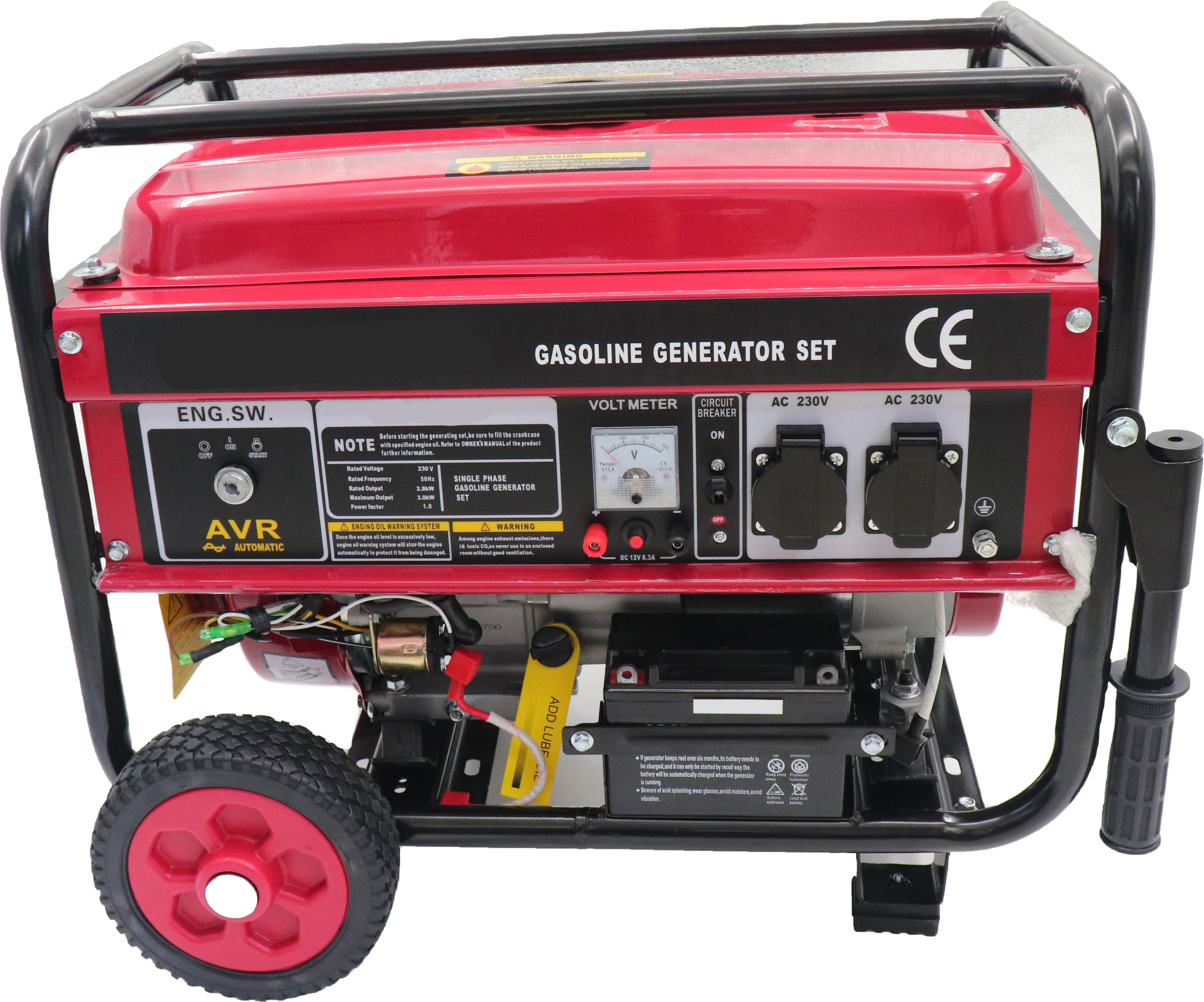 JET 3kw 2.5kw 7.5kw Gasoline Generator 7HP 14HP 16HP Single Generator Manual Electric Gasoline Generator