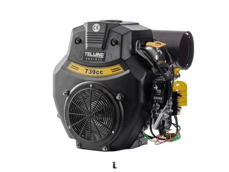 Gasoline Engines 739cc 2 Cylinder Gasoline Engine Forced Cooling OHV Portable TJ740 OEM Factory Cheap Price Chinese TJ 740