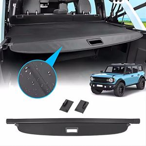 TELLIKA car Interior  Rear Accessories Retractable Foldable Trunk Shield Shade Cargo Cover for Ford Bronco 4 door 2021 2022