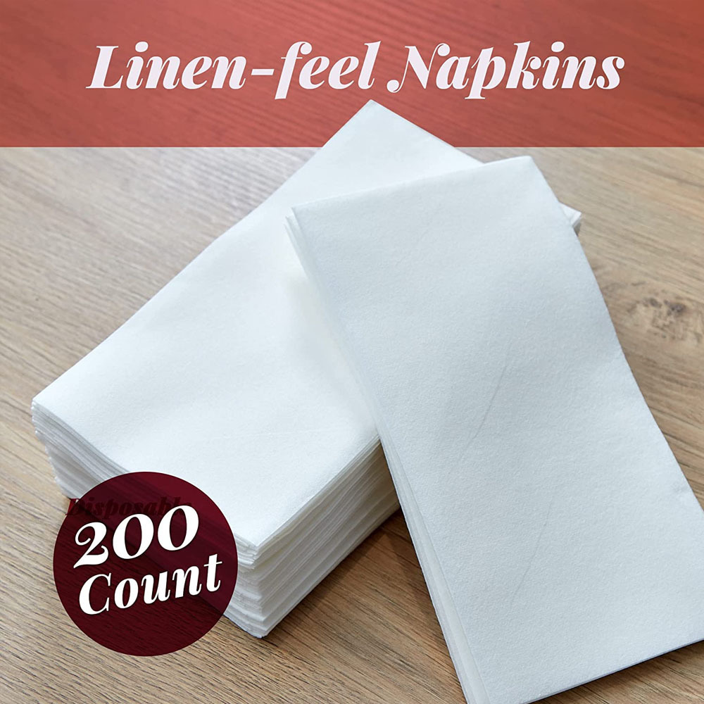 Restaurant customized with logo paper napkins airlaid 40cm Dinner tissue Napkins paper