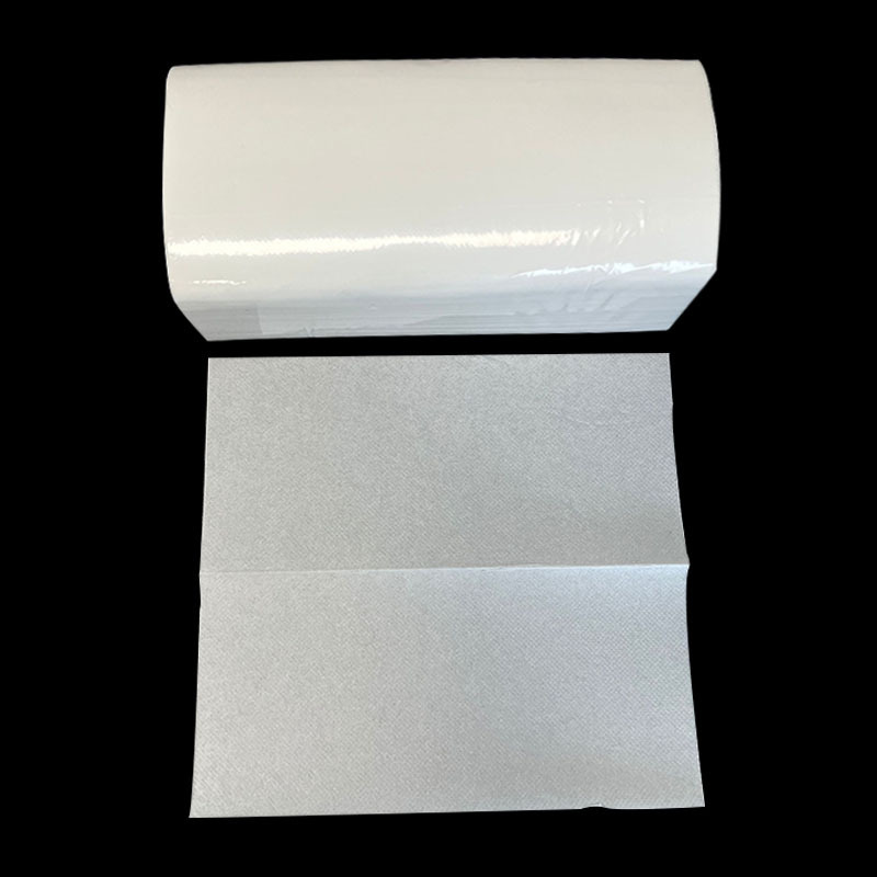 High quality 1ply 200 sheets half v fold white kraft quilted paper towel