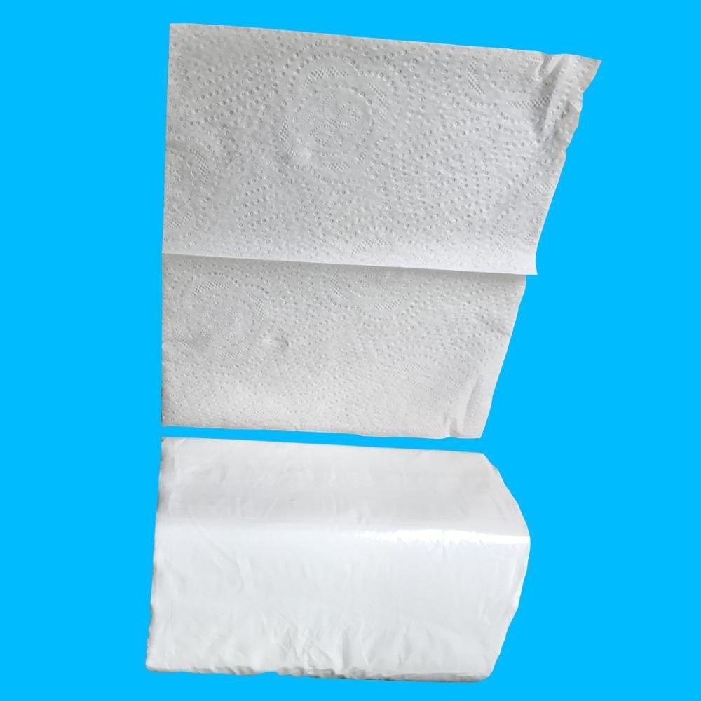 China Factory Embossed Half Fold Toilet Tissue Paper