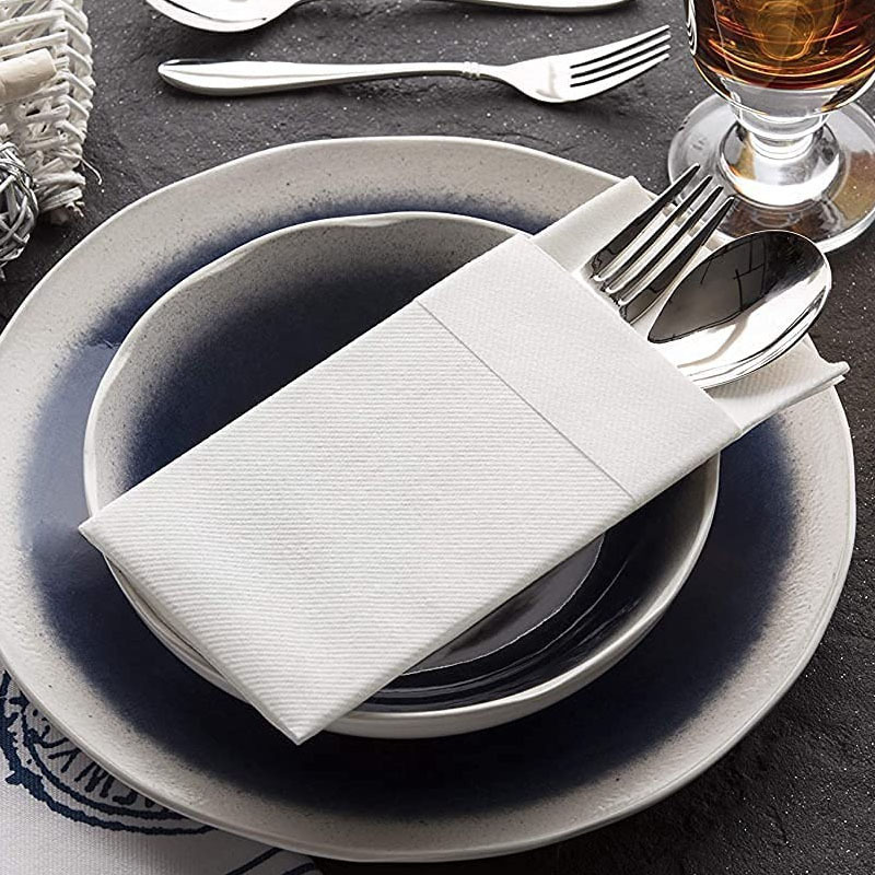 Restaurant customized with logo paper napkins airlaid 40cm Dinner tissue Napkins paper