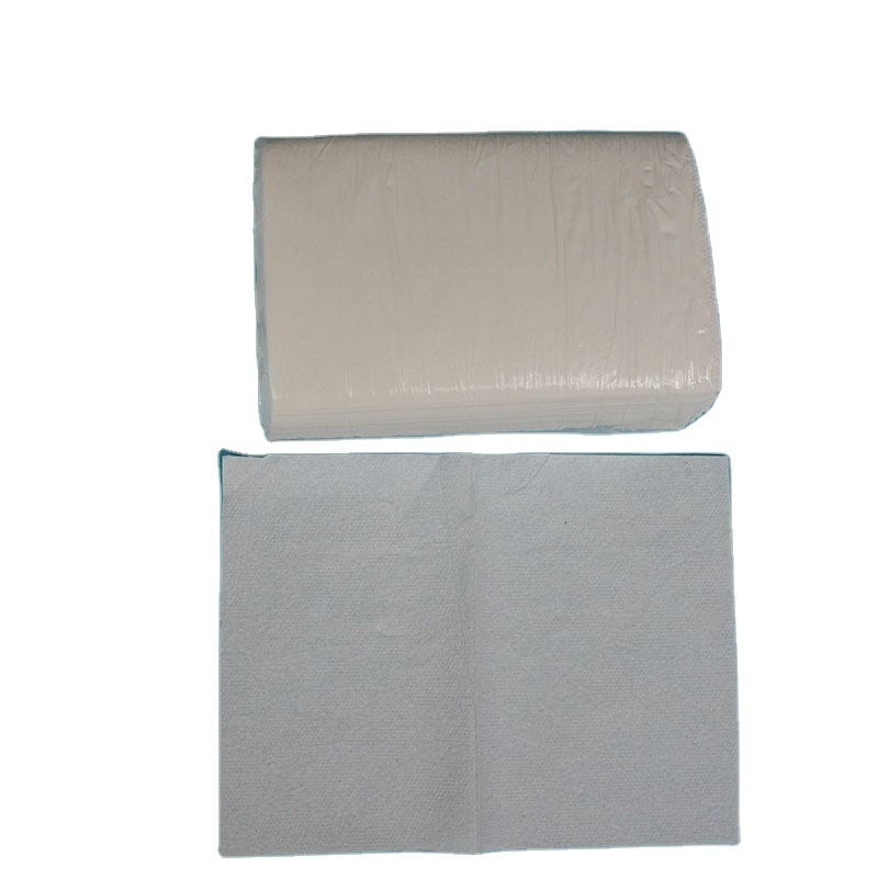 High quality 1ply 200 sheets half v fold white kraft quilted paper towel