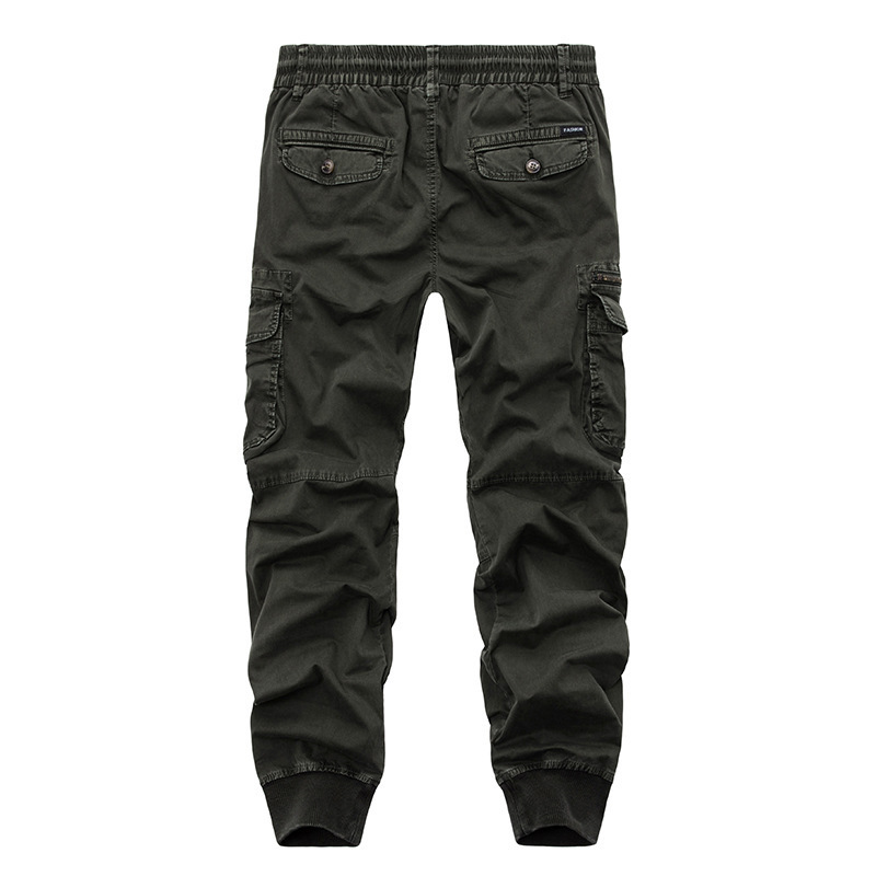 Hot Sale Multi-pocket Jogger Sweatpants Men Black Cargo Pants Trousers for Men