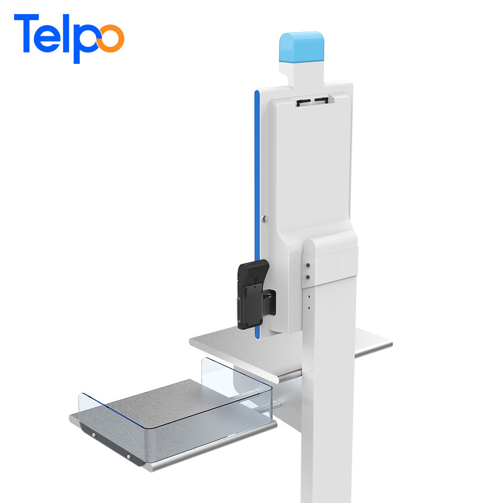 Telpo ticket dispenser machine checkout pos kiosk for supermarket with barcode/qr code scanner