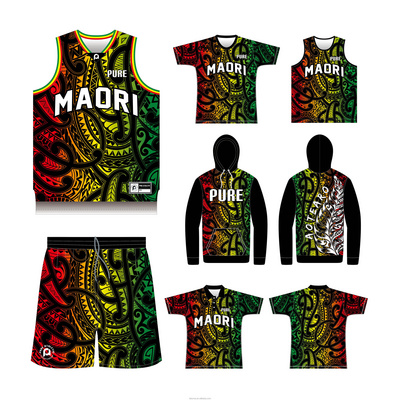 2024 new design Maori Rasta basketball jerseys custom breathable basketball jerseys reversible men's basketball jerseys kids