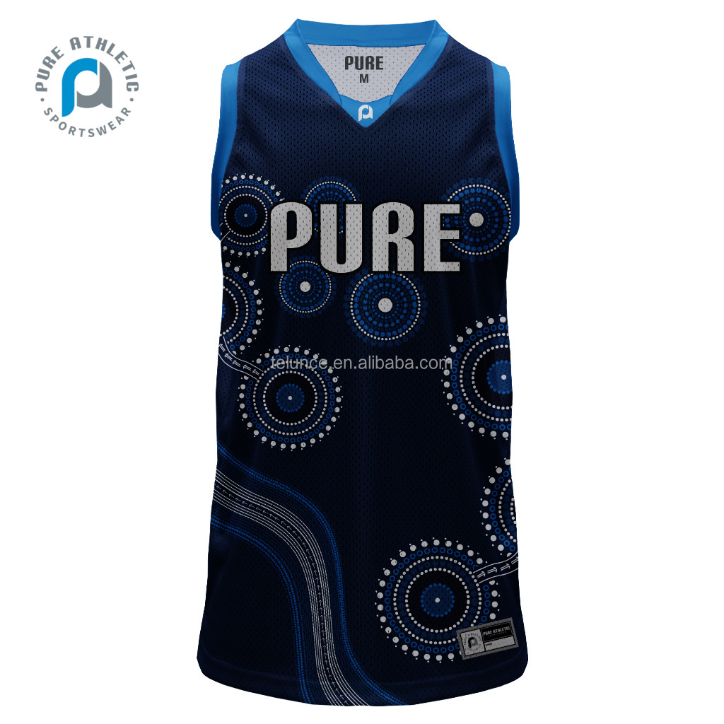 PURE basketball jerseys uniform custom jersey aborigina au nz basketball top uniform mens basketball jerseys and shorts