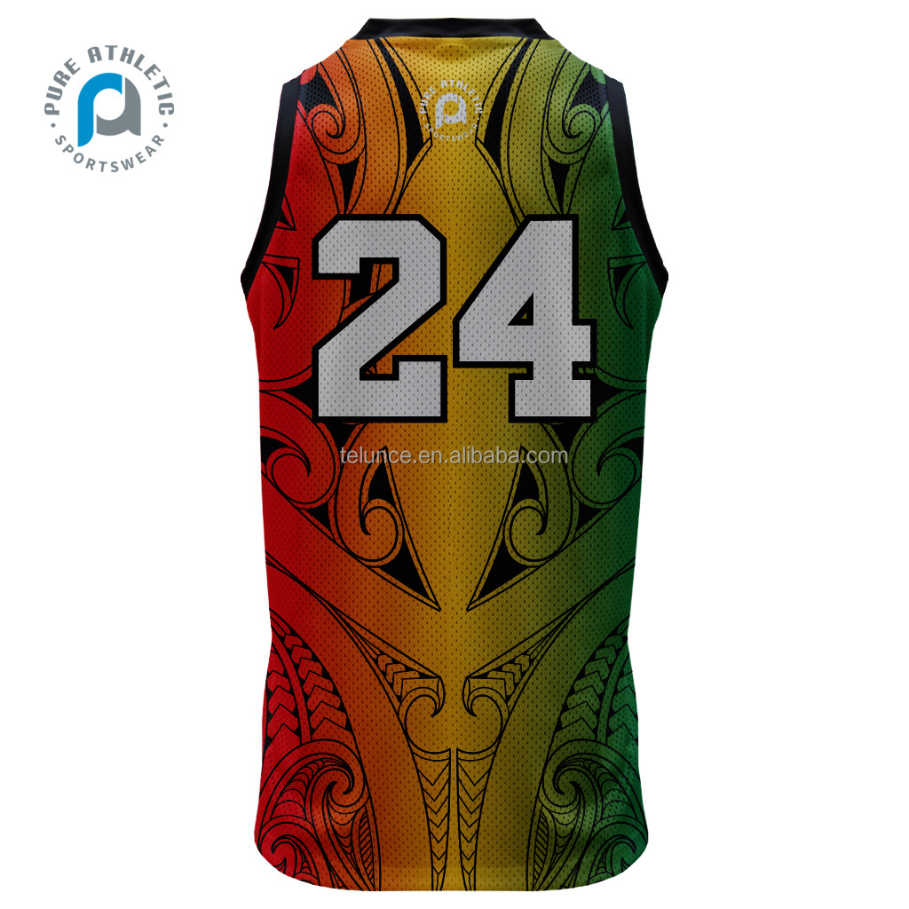 PURE customised basketball jersey aborigina nbaa basketball top uniform mens basketball jerseys and shorts au nz