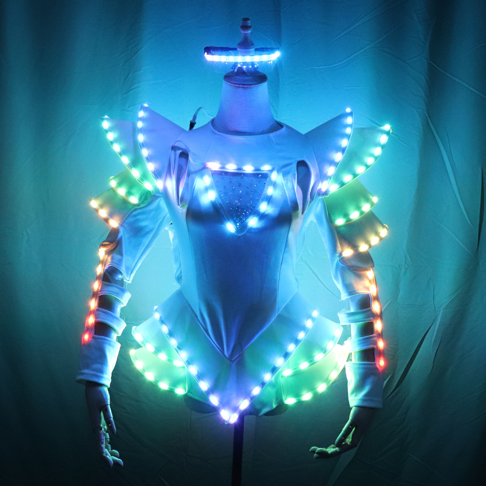 New Arrival LED Ballet Tutu Dress Sexy Bride Light-Up Luminous Clothes for Girls Wear for Wedding Parties and Skirts