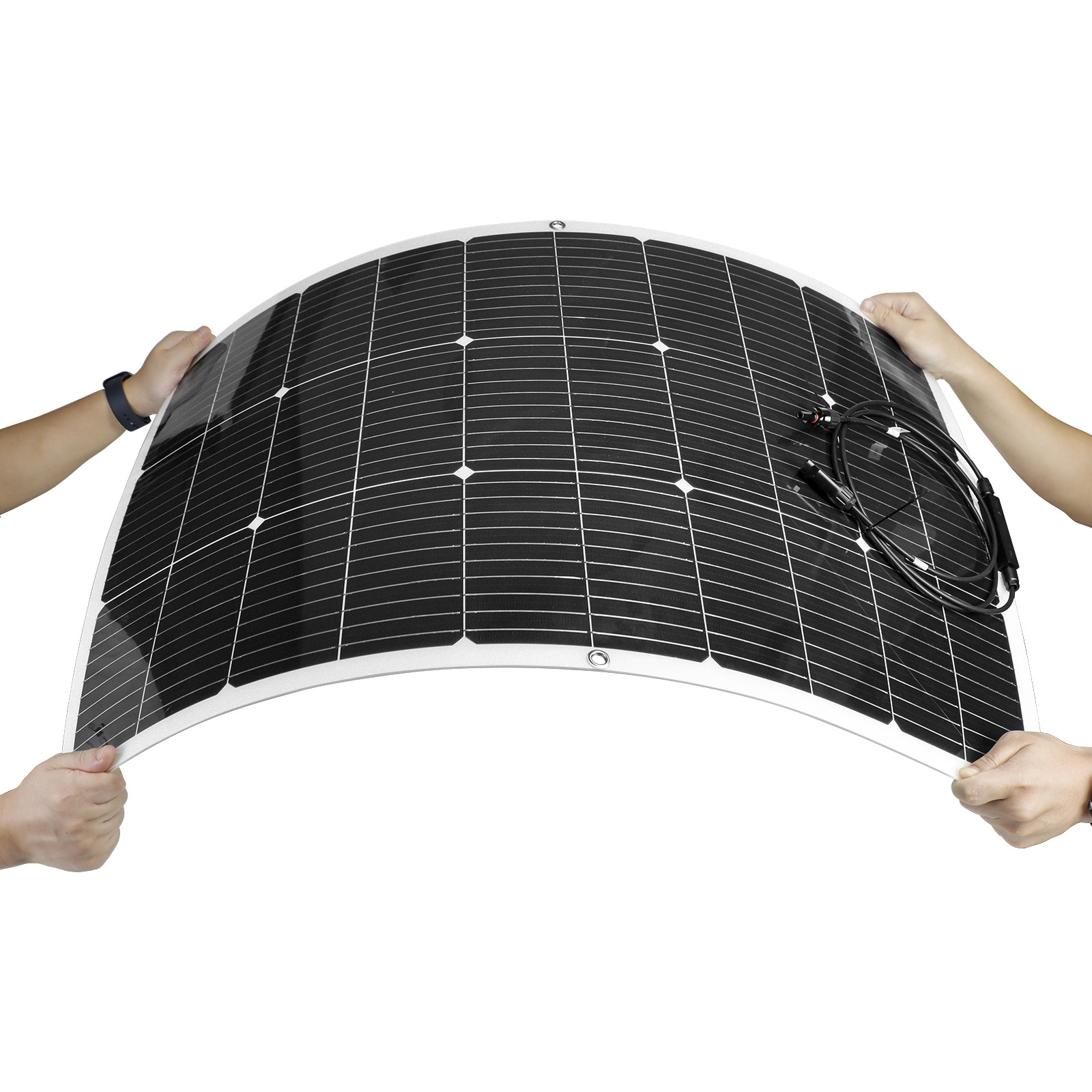 PowMr Flexible Solar Panel 100W 120W 200W 300W Monocrystalline Silicon Pv Panel for Solar Energy Storage System