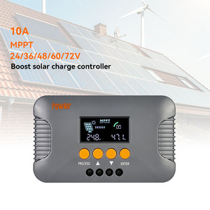 PowMr 24/36/48/60/72V Auto Boost Solar Charge Controller 10A MPPT High Efficiency Solar Charge Inverter