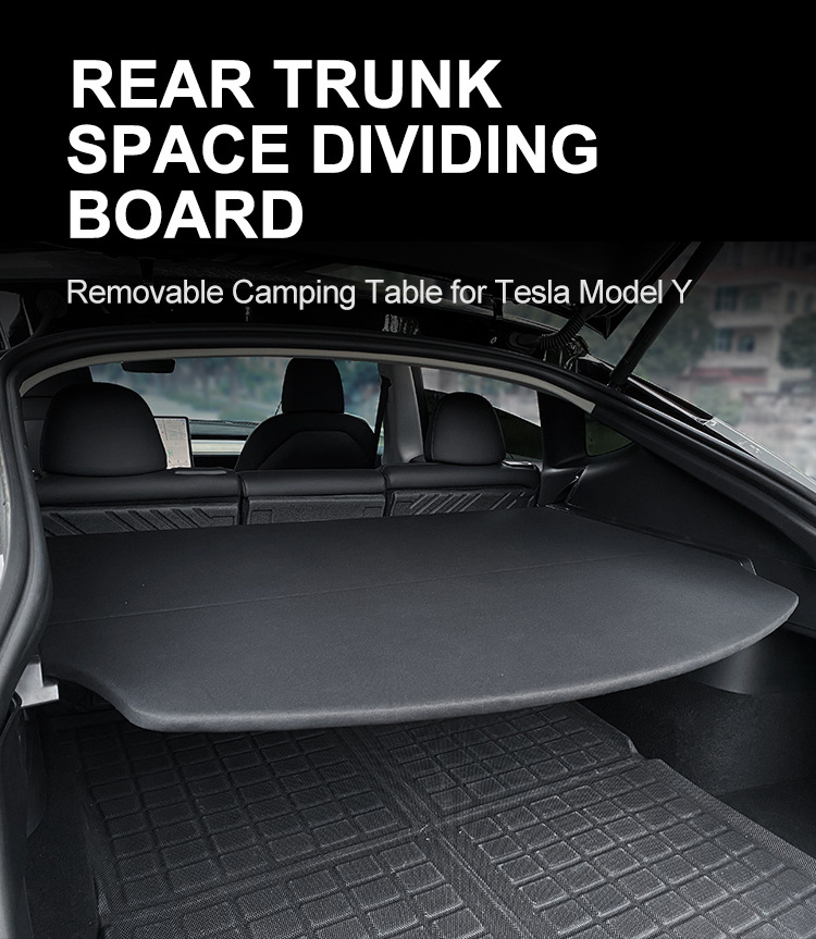 Retractable Cargo Cover For Tesla Model Y tesla Rear Trunk Cargo Cover Partition Luggage Carrier Car Accessories kit 2023