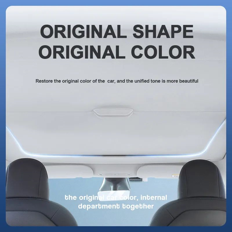 New Style Car Accessories Roof Retractable Sunshade Sunroof Shade For tesla model 3 electric sunshade