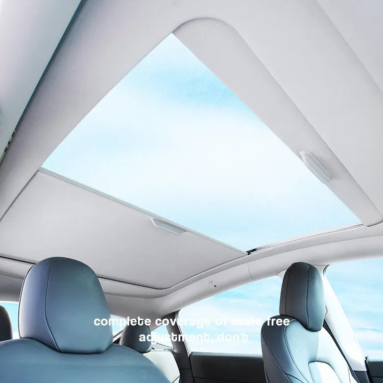 New Style Car Accessories Roof Retractable Sunshade Sunroof Shade For tesla model 3 electric sunshade