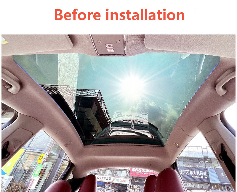 Sun Shade Car Sunroof Sunshade 2023 interior accessories electric sunshade tesla model y