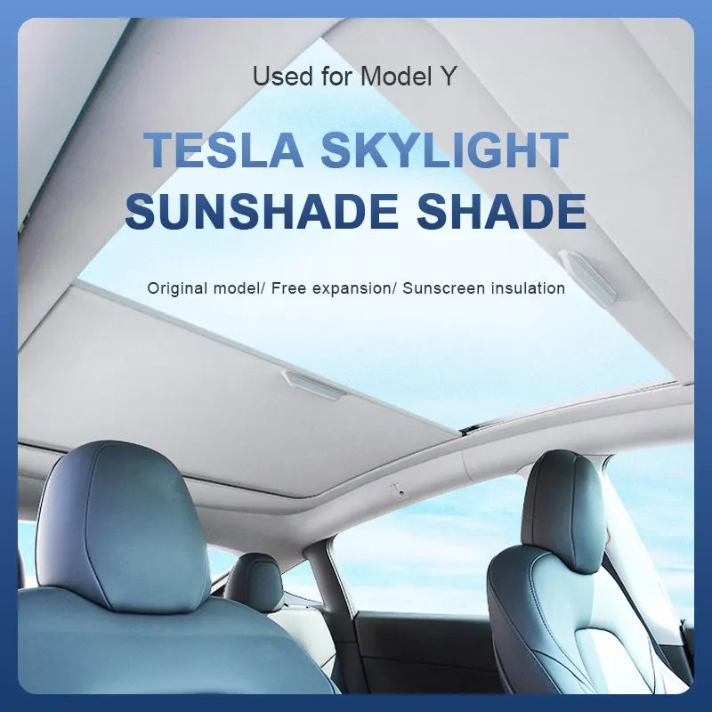 New Style Car Accessories Roof Retractable Sunshade Sunroof Shade For tesla model 3 electric sunshade