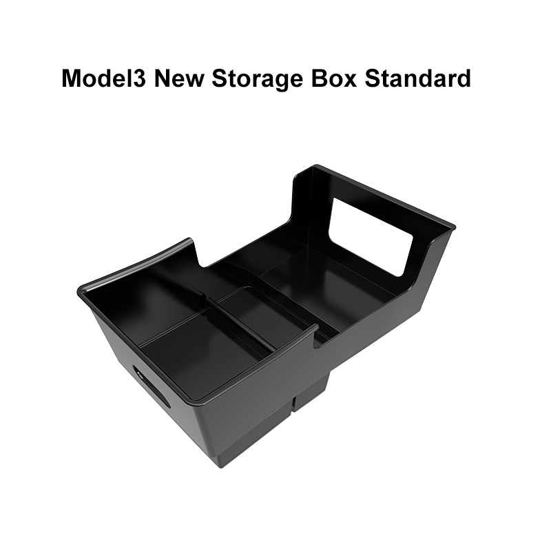 2023 Central Control Armrest Box Pocket Car Accessories kits Sunglass Case Armrest Hidden Storage Casket for Tesla  Model 3 Y