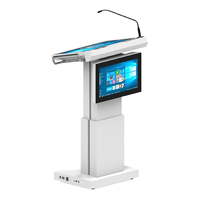 Digital Podium, Lectern for Conference Hall, with Height Adjustment Lifting Column - Smart Podium 2DL27M-F