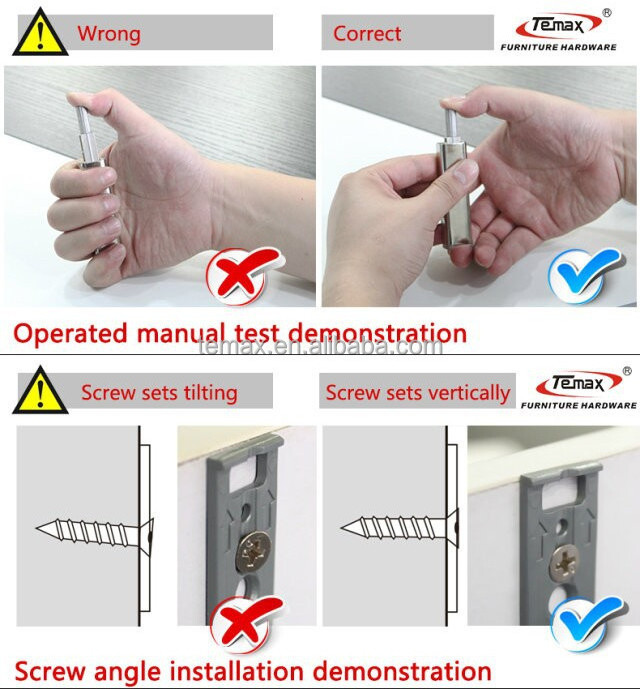 Temax Door Damper Buffer Cabinet Door Catches & Closers Push to Open System for Hardware Fitting