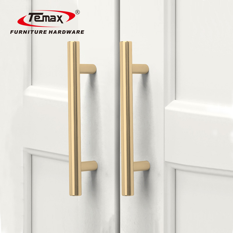 Temax Multi-color Modern T-bar Stainless Steel Furniture Cabinet Door Handle SS8925