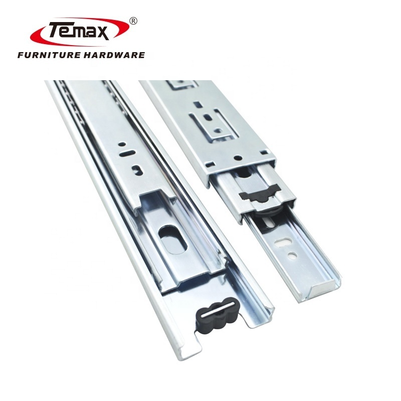 Temax 3 fold normal ball bearing telescopic channel cabinet drawer slides DB450