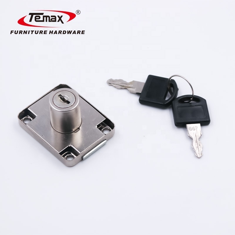 Temax Hot sale Full Iron Drawer Locks  Desk Door Lock Furniture Steel Cabinet Lock with key 139