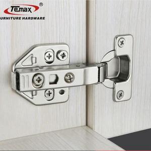 Temax Nickel Plated Two Four Holes Concealed Hinge Self Closing 35mm Cup Cupboard Door Hinges hydraulic hinge